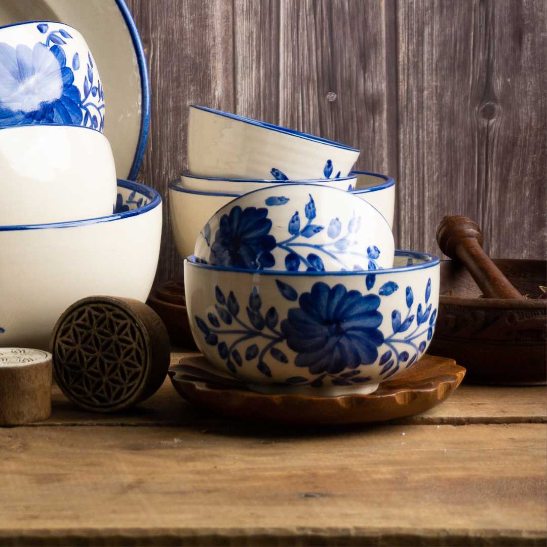 Sanaah Ceramic Soup Bowls (Set of 4) Amalfiee Ceramics