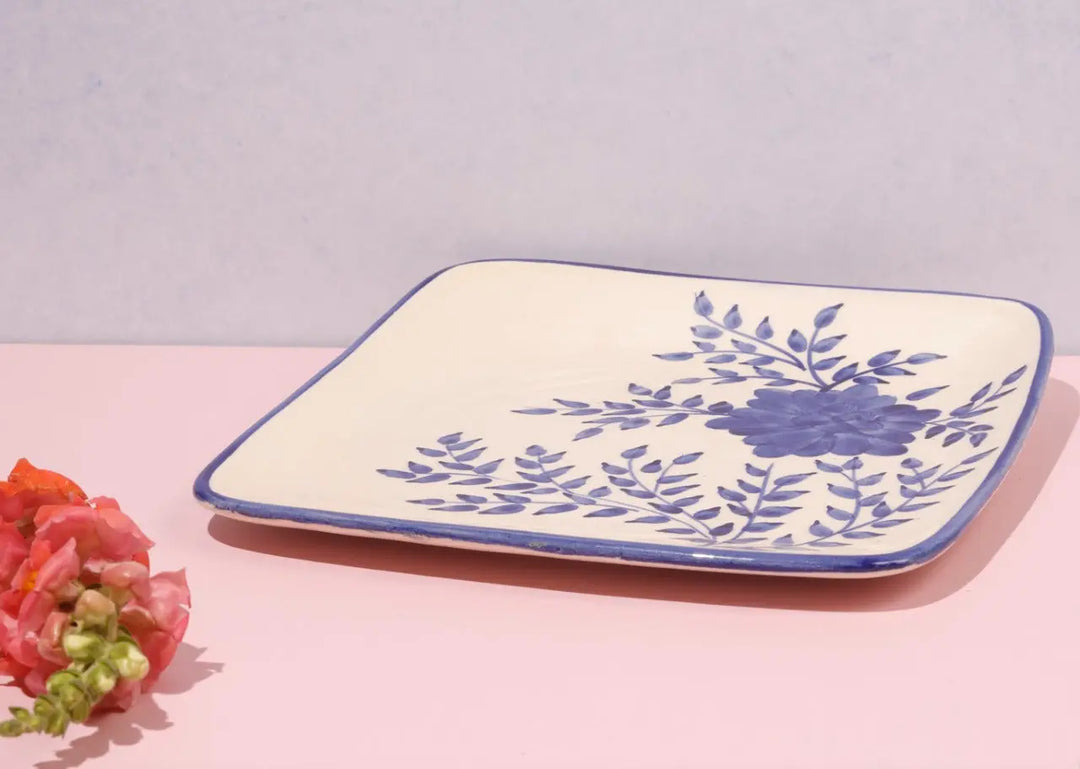Sanaah Ceramic Square Platter Amalfiee Ceramics