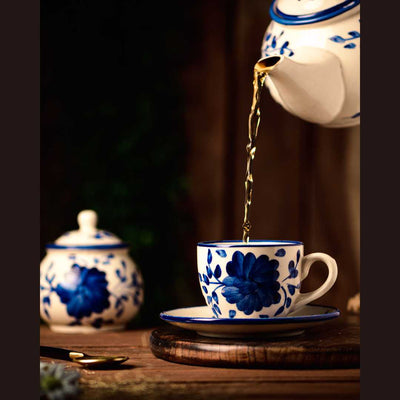 Sanaah Ceramics Cup & Saucer Set of 2 Amalfiee Ceramics