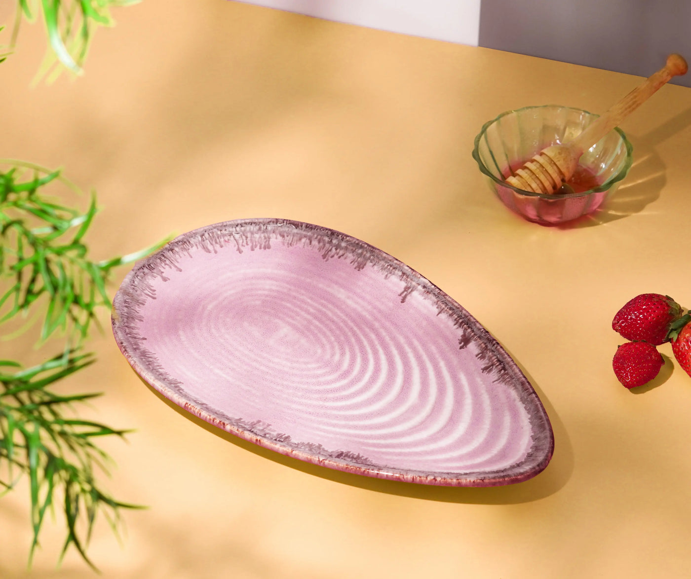 Sarvottam 13" Ceramic Oval Platter Amalfiee Ceramics