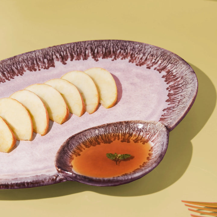 Sarvottam Ceramic Chip &amp; Dip Platter Amalfiee Ceramics