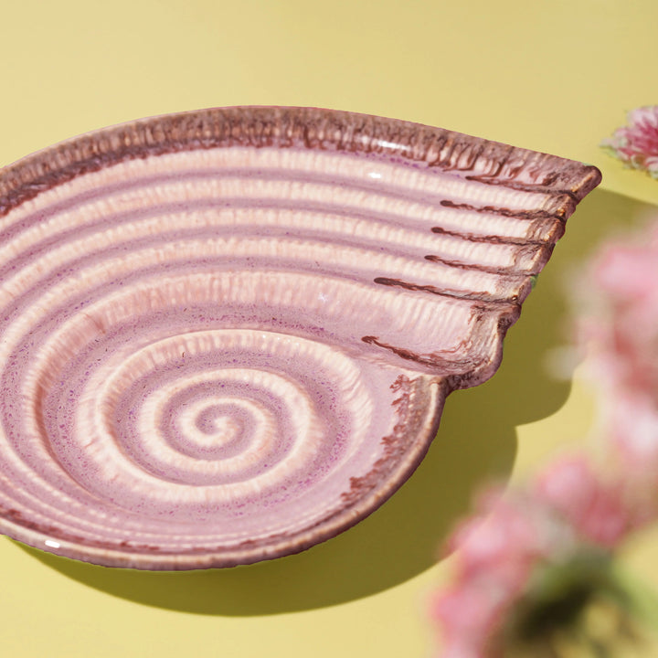 Sarvottam Ceramics Serving Shell Platter Amalfiee_Ceramics
