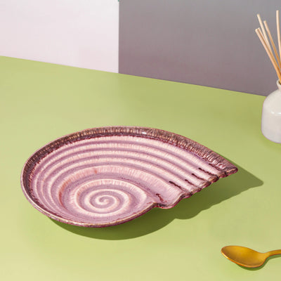 Sarvottam Ceramics Serving Shell Platter Amalfiee_Ceramics