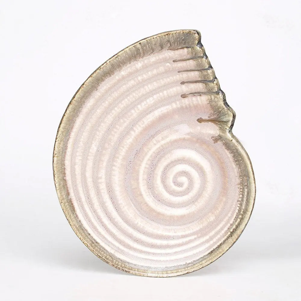 Sarvottam Ceramics Serving Shell Platter Amalfiee_Ceramics