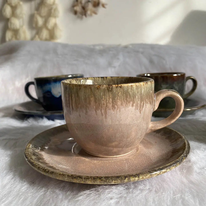 Sarvottam Round Ceramics Tea Cup and Saucer Amalfiee_Ceramics