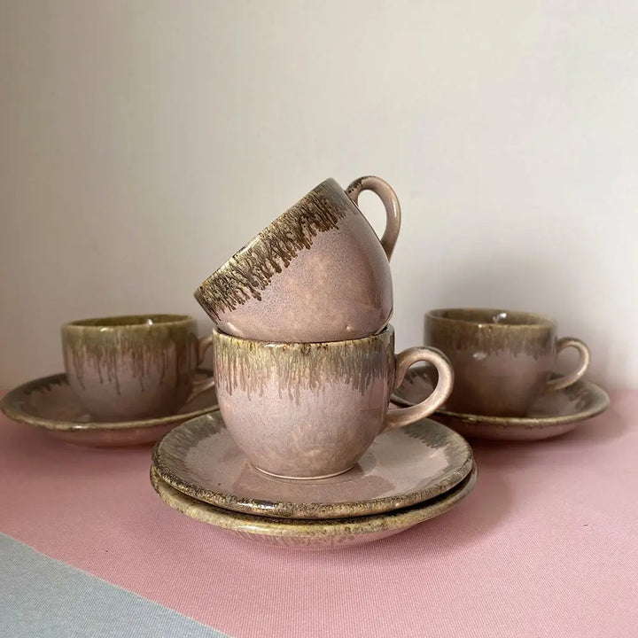 Sarvottam Round Ceramics Tea Cup and Saucer Amalfiee_Ceramics