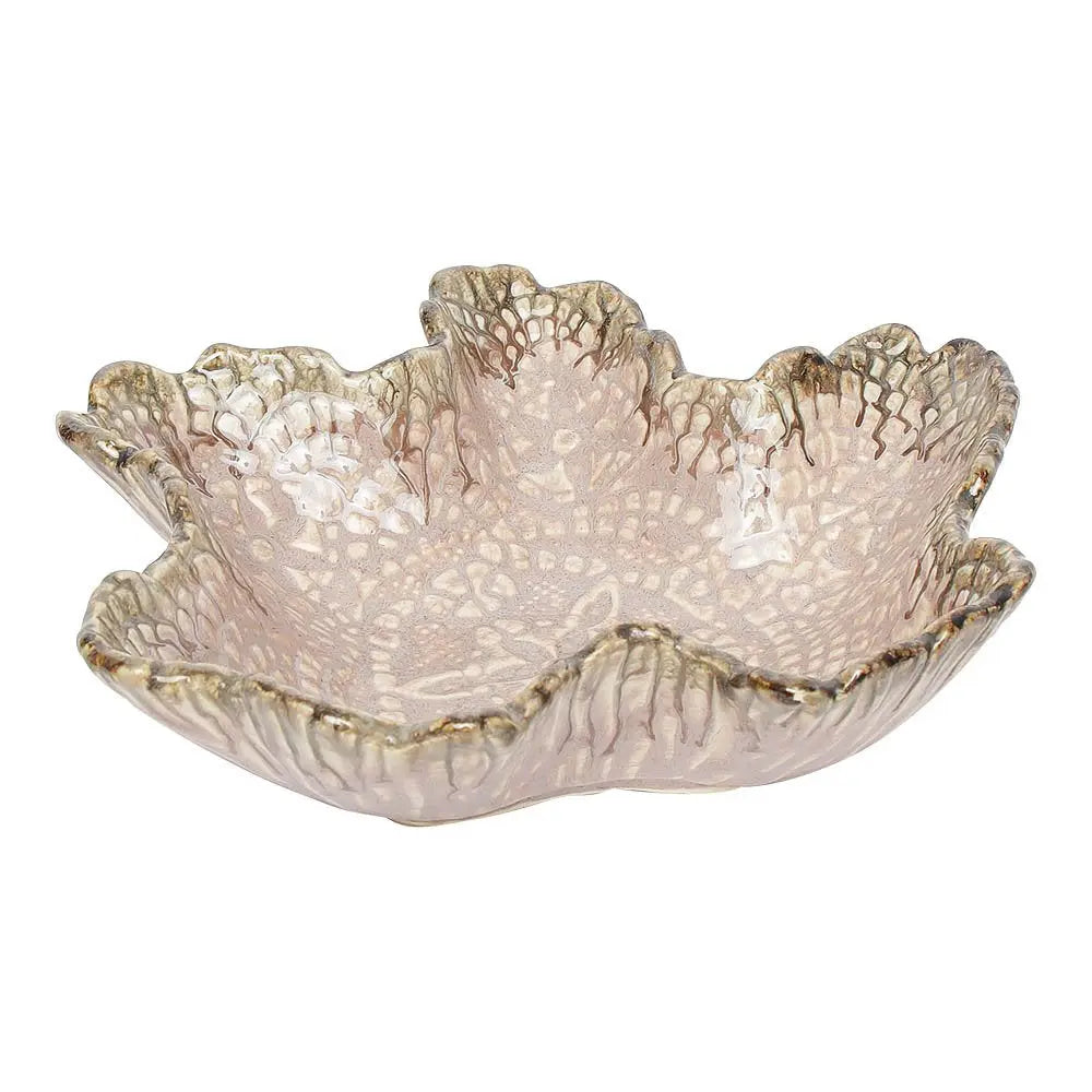 Sarvottam Speckled Ceramics Leaf Bowl Amalfiee_Ceramics