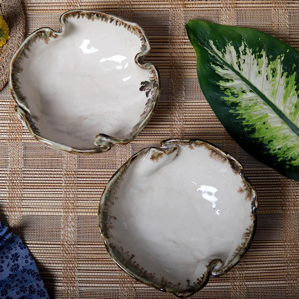 Shwet Artistic Yogurt Bowl Set 2 Amalfiee_Ceramics