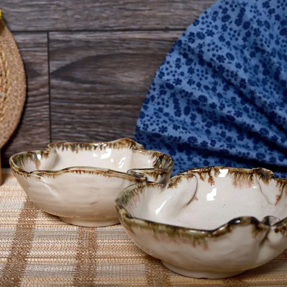 Shwet Artistic Yogurt Bowl Set 2 Amalfiee_Ceramics