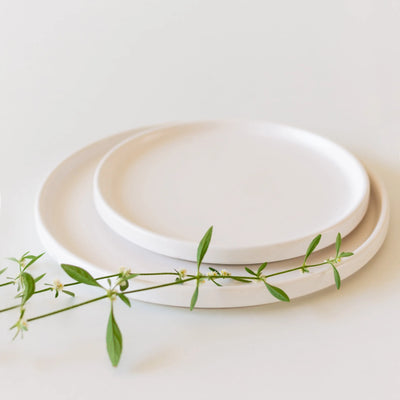 Shwet Exclusive Ceramic Flat Plates (Set of 2) Amalfiee Ceramics