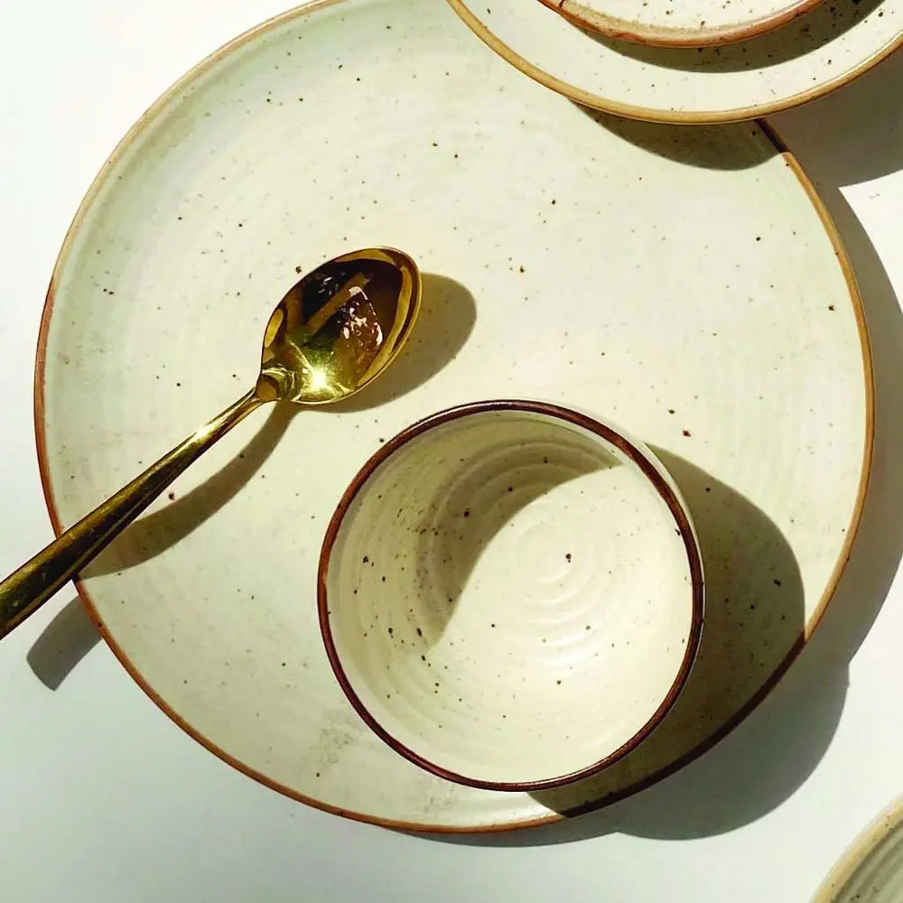 Shwet Handmade Ceramic Dinner Set for 1 (2pcs) Amalfiee_Ceramics