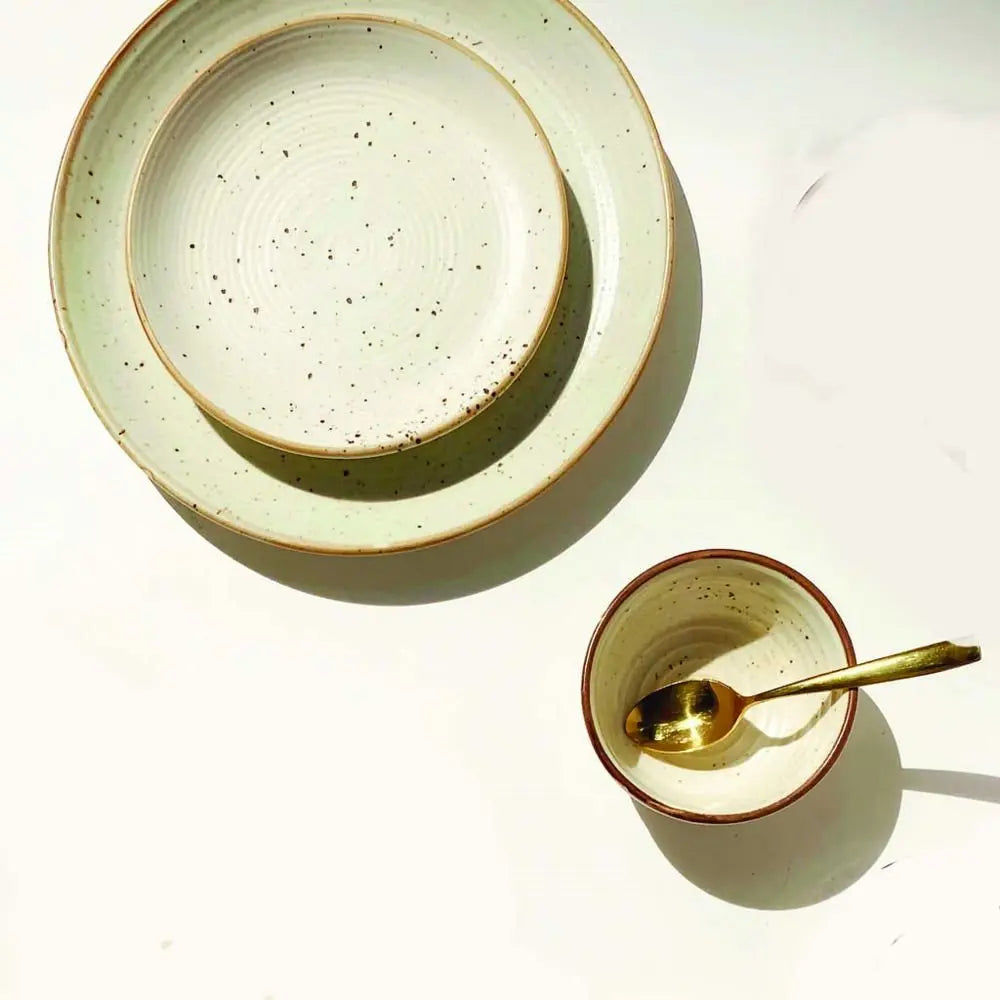 Shwet Handmade Ceramic Dinner Set for 1 (3pcs) Amalfiee_Ceramics