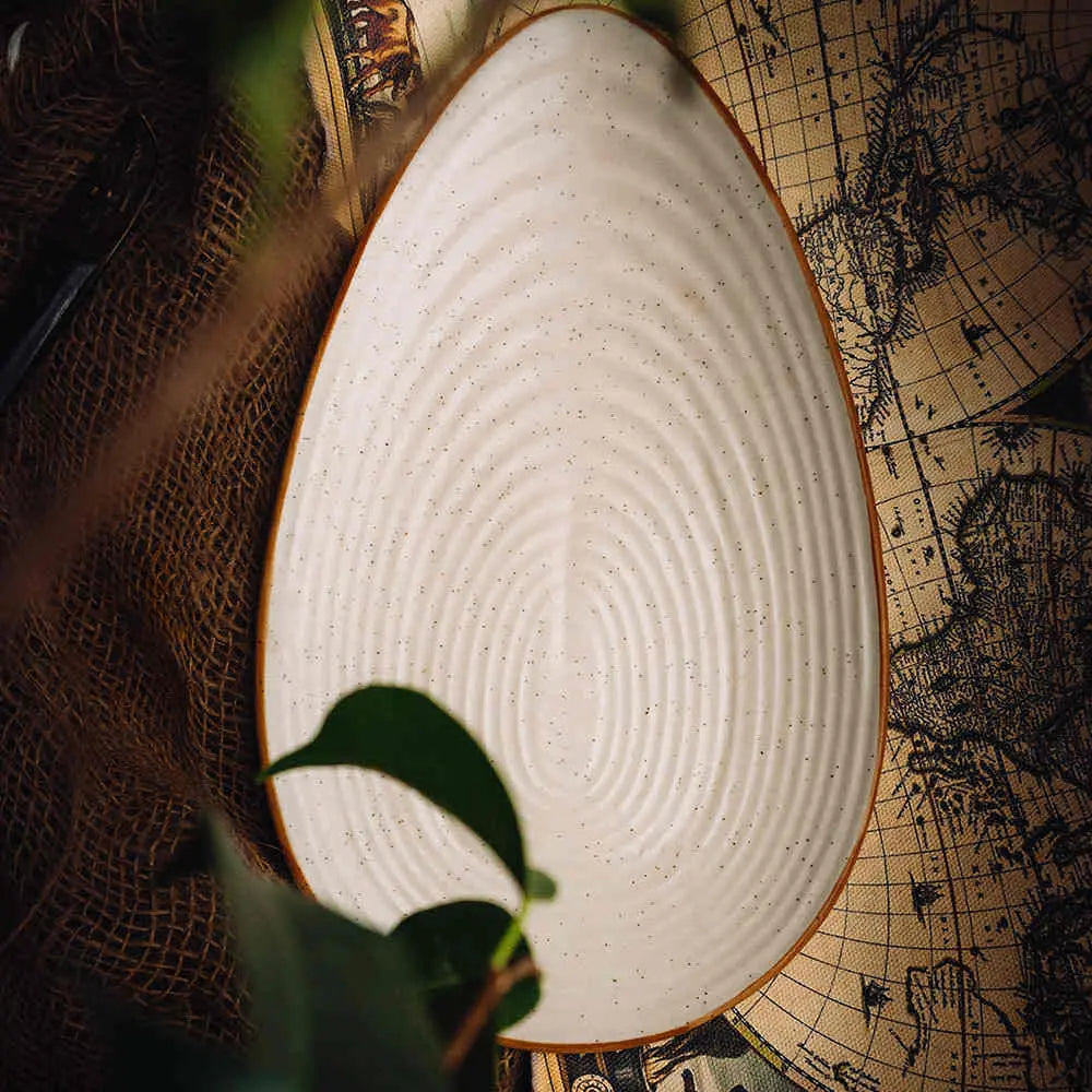 Shwet Handmade Ceramic Oval Serving Platter Amalfiee_Ceramics