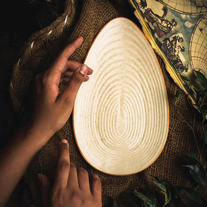 Shwet Handmade Ceramic Oval Serving Platter Amalfiee_Ceramics