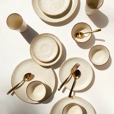 Shwet Handmade Colossal Ceramic Dinner Set (56pcs) Amalfiee_Ceramics