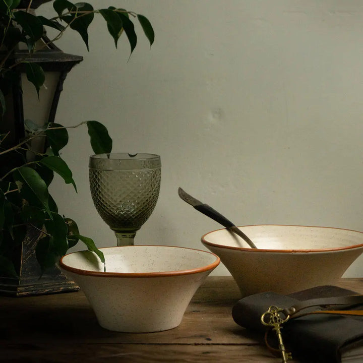 Shwet Handmade Conical Ceramic serving Bowl Amalfiee_Ceramics