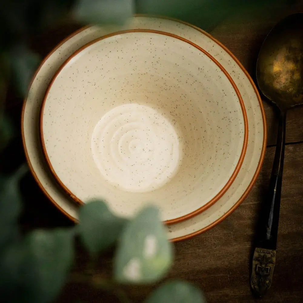 Shwet Handmade Conical Ceramic serving Bowl Amalfiee_Ceramics