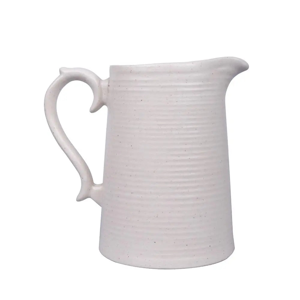 Shwet Speckled White Ceramic Jug Amalfiee_Ceramics