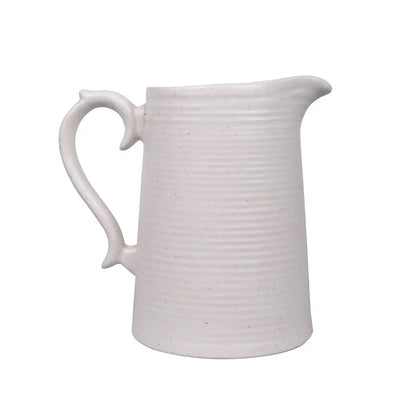 Shwet Speckled White Ceramic Jug Amalfiee_Ceramics