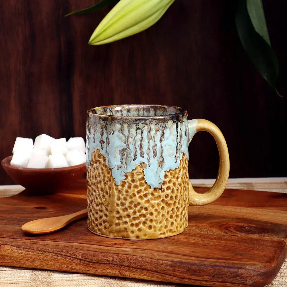 Snow Melt Speckled Ceramic Coffee Mug Amalfiee_Ceramics