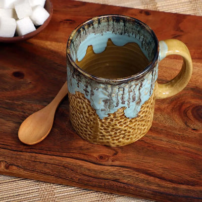 Snow Melt Speckled Ceramic Coffee Mug Amalfiee_Ceramics