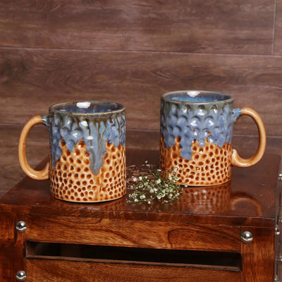 Speckled Christmas Ceramic Coffee Mug Set of 2 Amalfiee_Ceramics