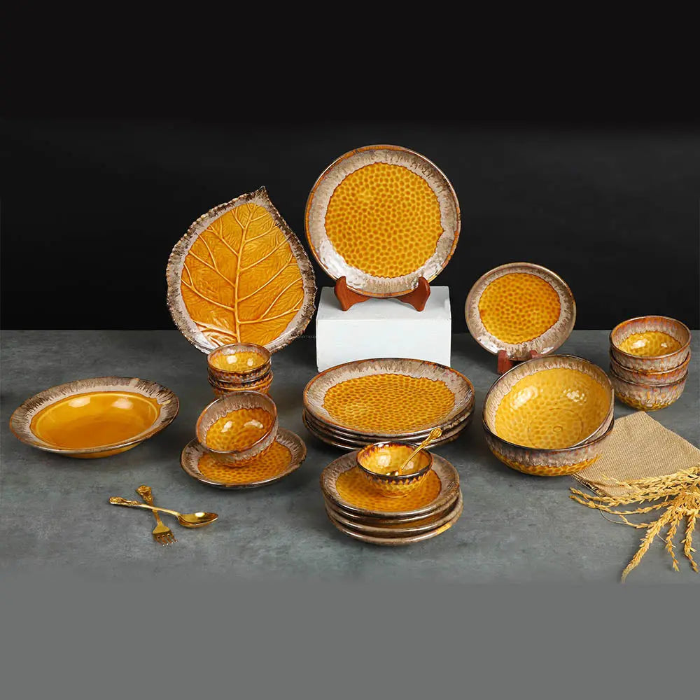 Swarn Handmade Ceramic Dinner Set (8pcs) Amalfiee_Ceramics
