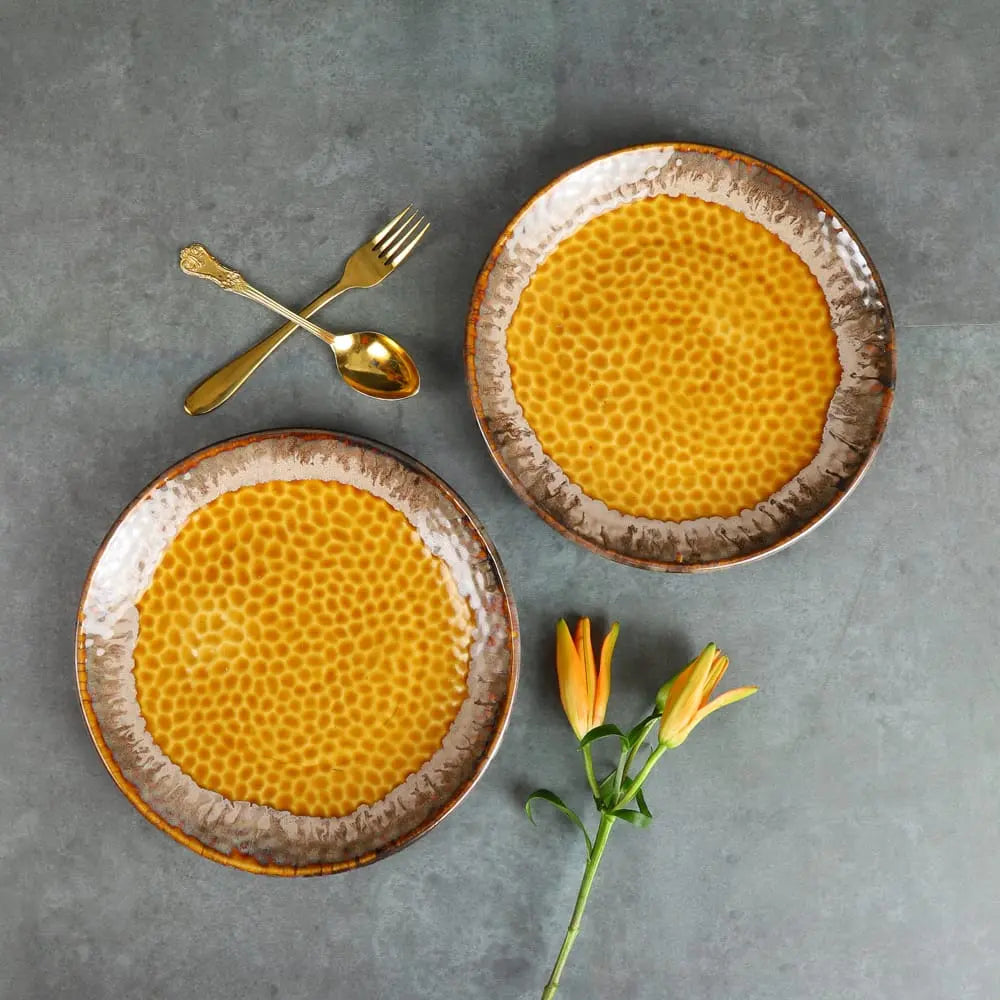 Swarn Premium Speckled Ceramic Dinner Plates Amalfiee_Ceramics