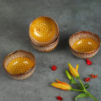 Swarn Speckled Ceramic Portion Bowls Set of 6 Amalfiee_Ceramics