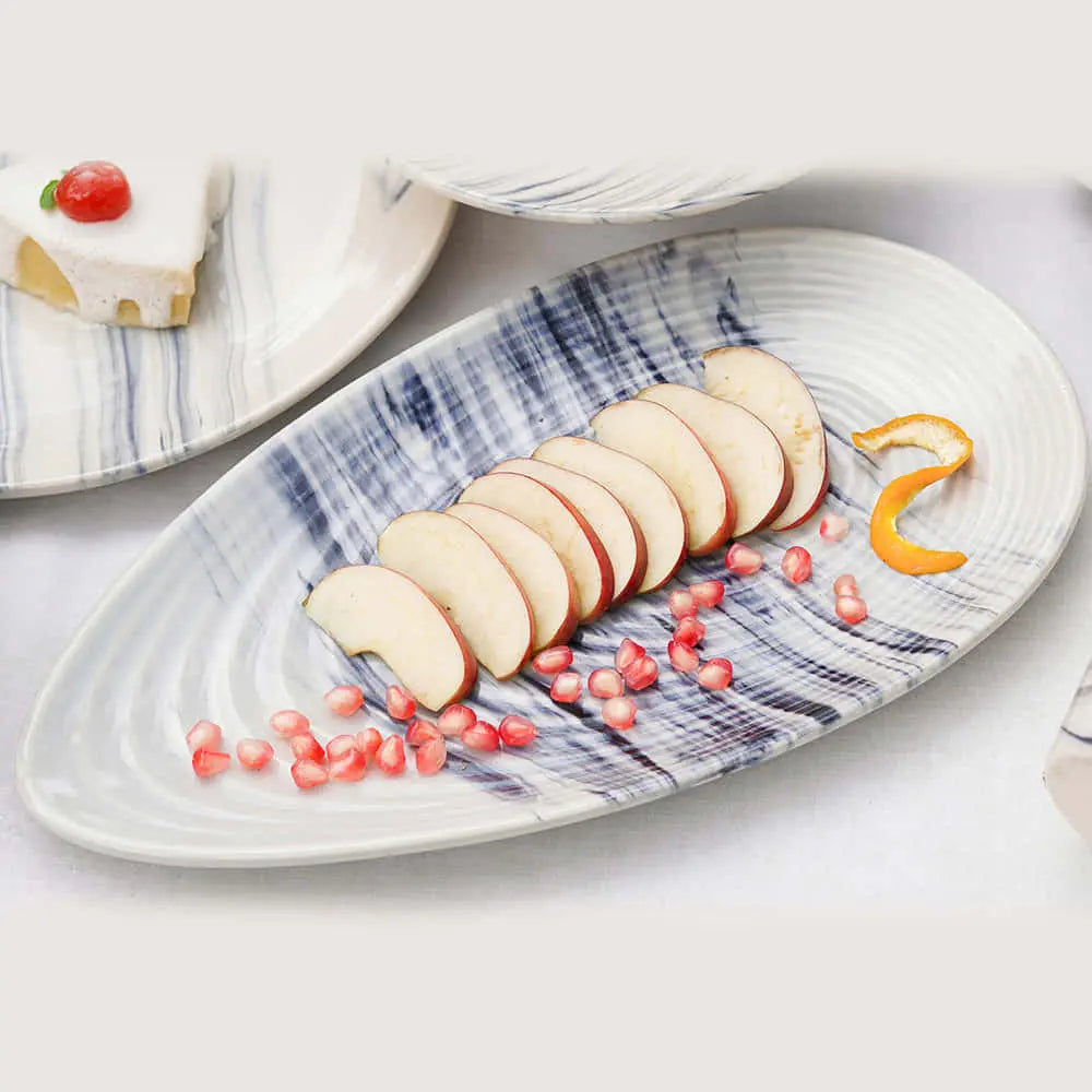 Syaahee Ceramic Oval Serving Platter Amalfiee_Ceramics