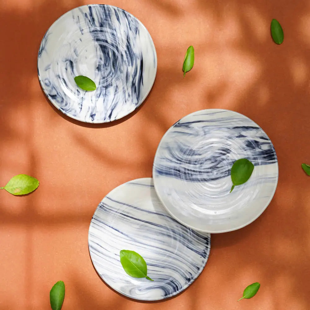 Syaahee Ceramic Quarter Plates Set of 4 Amalfiee_Ceramics