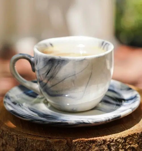 Syaahee Ceramic Tea Cups &amp; Saucers Amalfiee_Ceramics