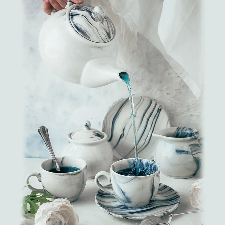 Syaahee Handmade Ceramic Tea set of 7pcs Amalfiee_Ceramics