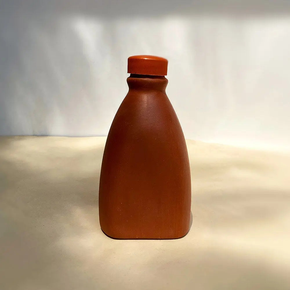Terracotta 500ml Drinking Water Bottle Amalfiee_Ceramics