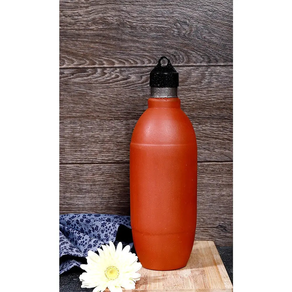 Terracotta Cooling 1 litre Water Bottle Amalfiee_Ceramics