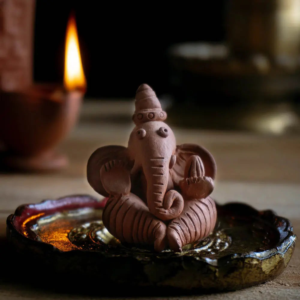 Terracotta Ganpati Sculpture Amalfiee_Ceramics