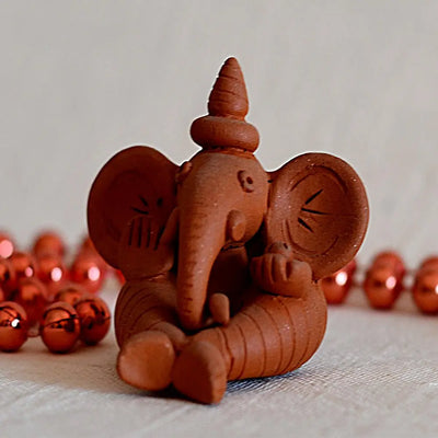 Terracotta Ganpati Sculpture Amalfiee_Ceramics