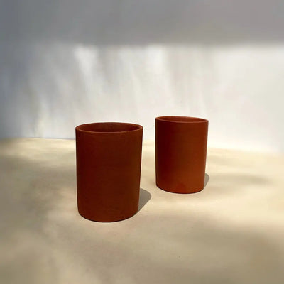 Terracotta Glasses Amalfiee_Ceramics