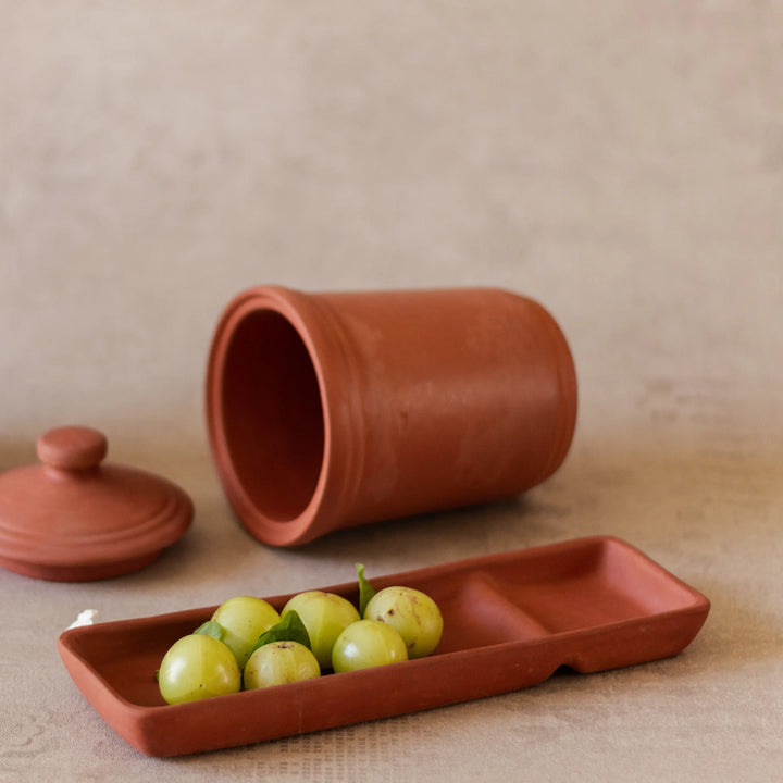 Terracotta Small Container and Tray set Amalfiee Ceramics