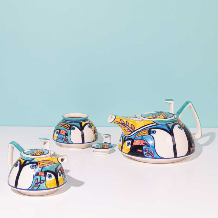 Tropical Bay 15pc Ceramic Tea Set Amalfiee Ceramics