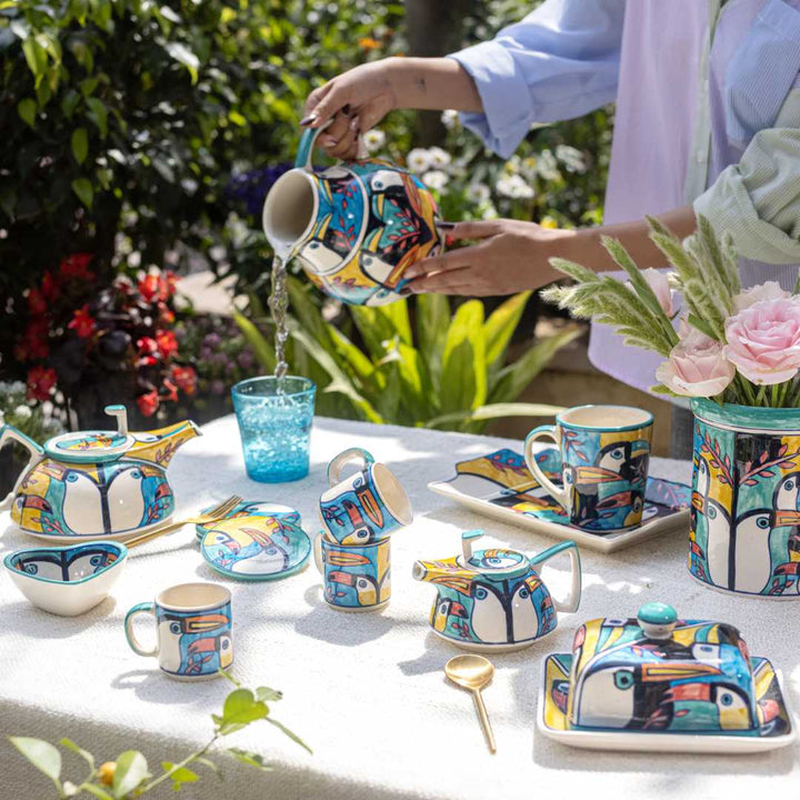 Tropical Bay 28pc Ceramic Dinner Set Amalfiee Ceramics