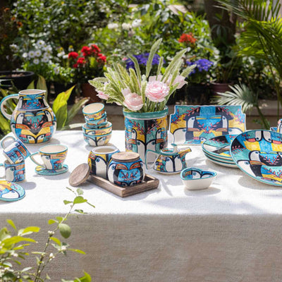 Tropical Bay 54pc Ceramic Dinner Set Amalfiee Ceramics