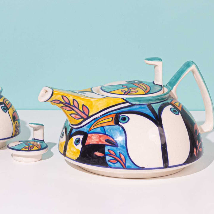 Tropical Bay 7pc Ceramic Tea Set Amalfiee Ceramics