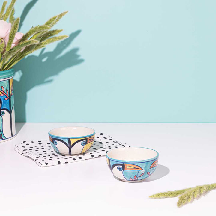 Tropical Bay 8pc Ceramic Dinner Set for 2 Amalfiee Ceramics
