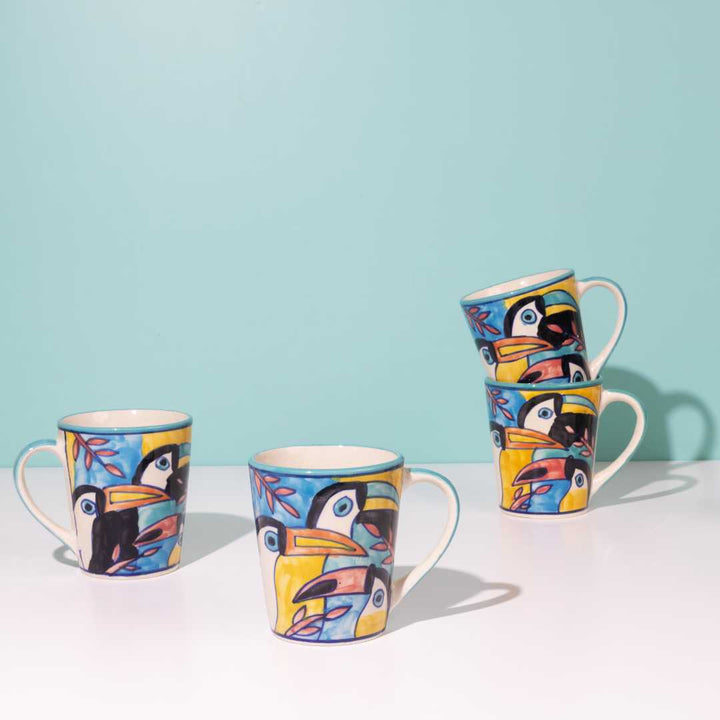 Tropical Bay Ceramic Coffee Mugs Amalfiee Ceramics