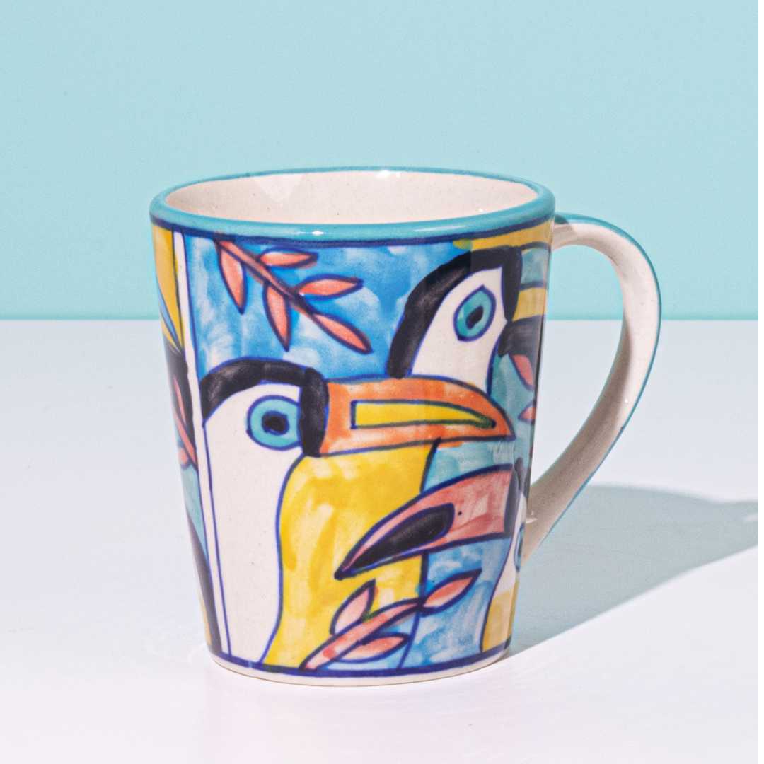 Tropical Bay Ceramic Coffee Mugs Amalfiee Ceramics