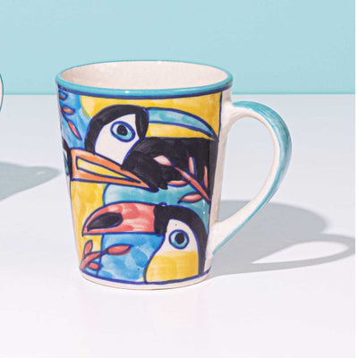 Tropical Bay Ceramic Coffee Mugs Amalfiee Ceramics