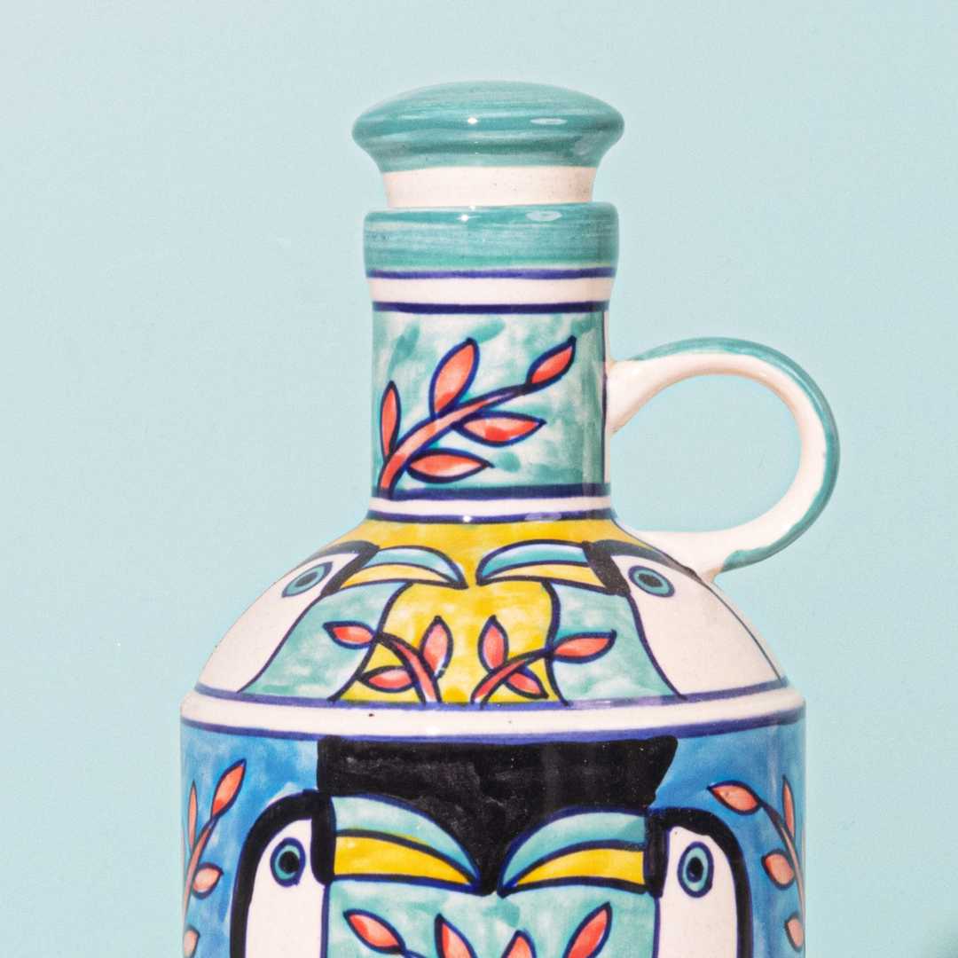 Tropical Bay Ceramic Oil Bottle Amalfiee Ceramics