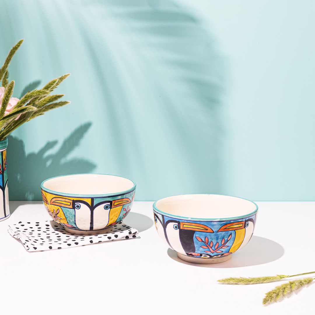 Tropical Bay Ceramic Portion Bowls Amalfiee Ceramics