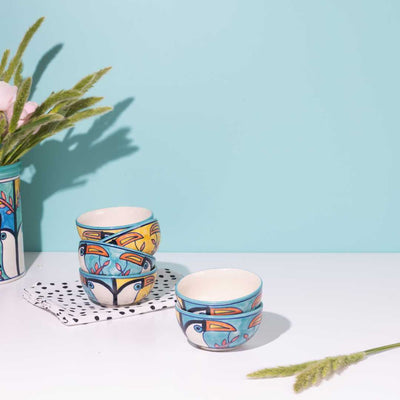 Tropical Bay Ceramic Portion Bowls Set of 2 Amalfiee Ceramics